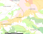 Map commune FR insee code 42183